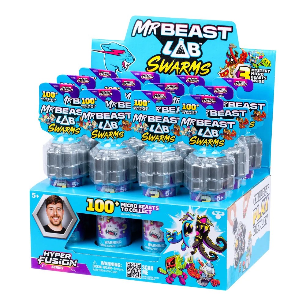 Set 3 figurine in eprubeta Mr Beast Swarms Test - poza 2
