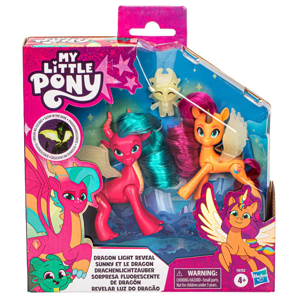 Set 3 figurine stralucitoare Hasbro My Little Pony Dezvaluirea Dragonului - poza 2
