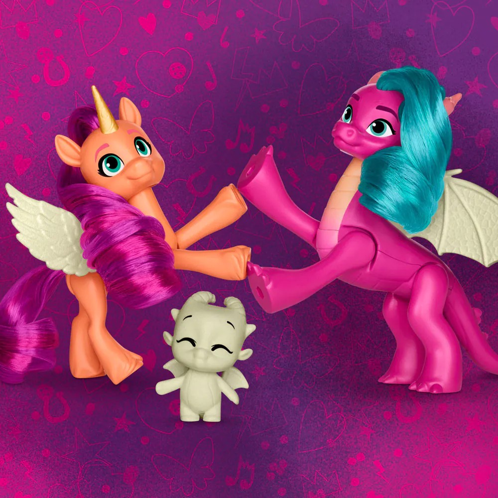 Set 3 figurine stralucitoare Hasbro My Little Pony Dezvaluirea Dragonului - poza 5