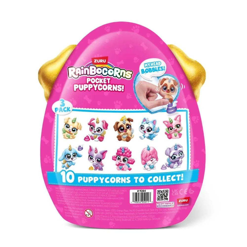 Set 3 figurine surpriza Rainbocorns Pocket Puppycorns - poza 4