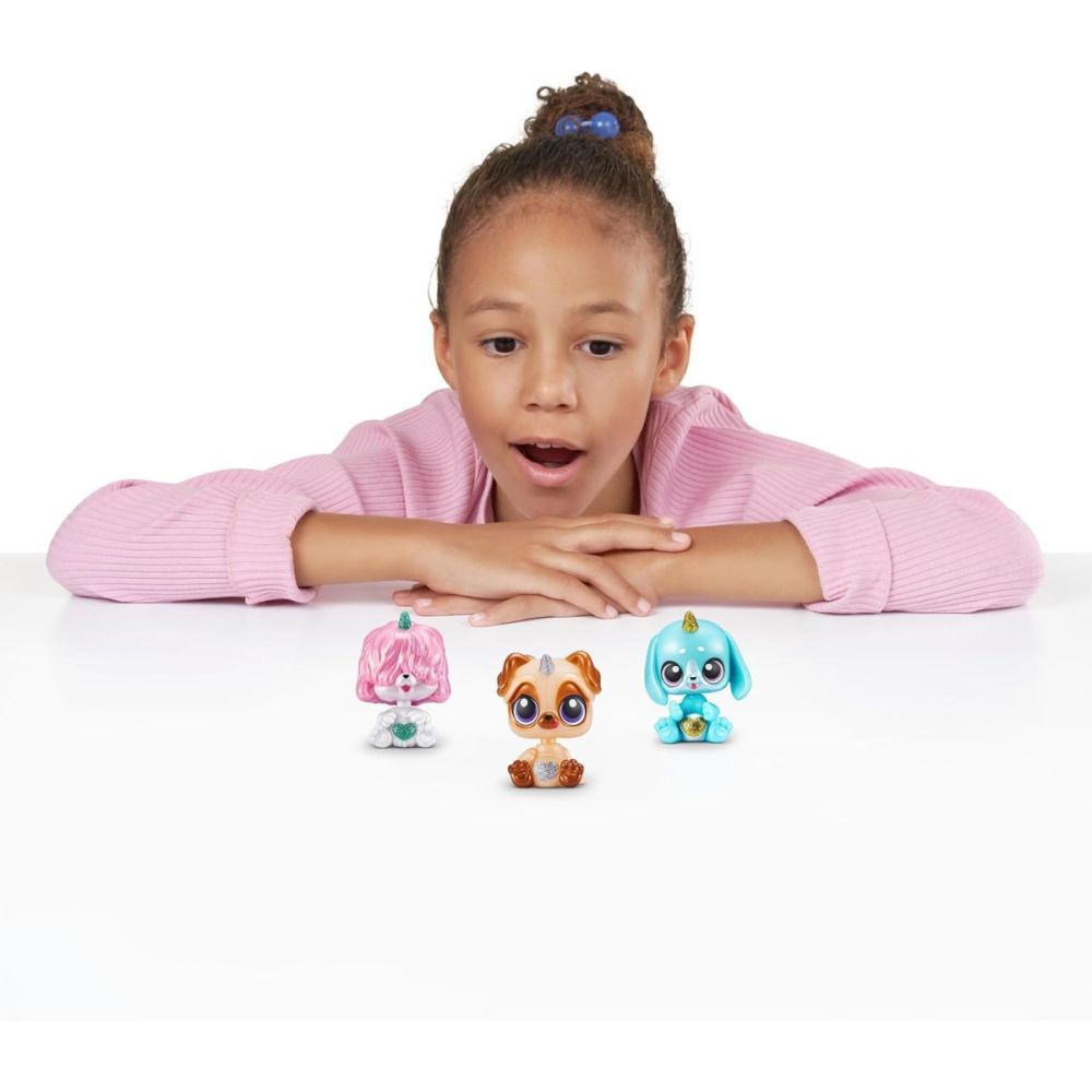 Set 3 figurine surpriza Rainbocorns Pocket Puppycorns - poza 5