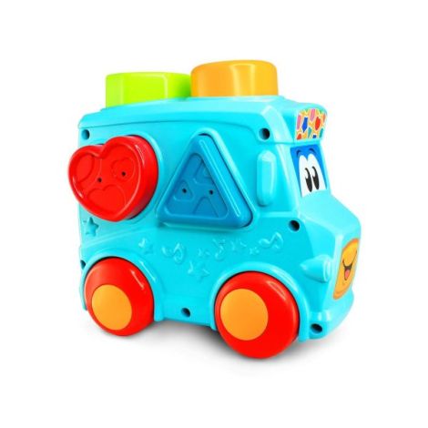 Set 3 in 1 - autobuz cu sortator, cilindru & turnulet cu bile - poza 2