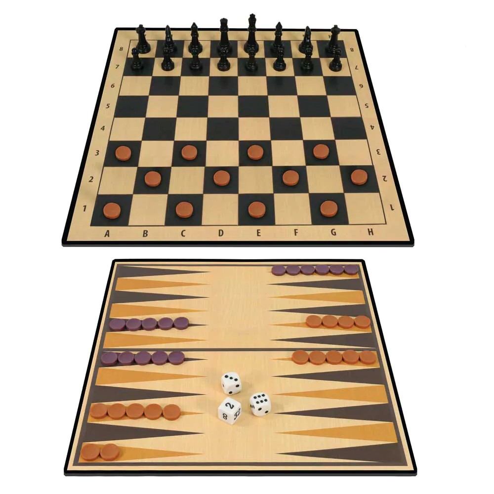 Set 3 in 1 sah, dame si table Ambassador - poza 4