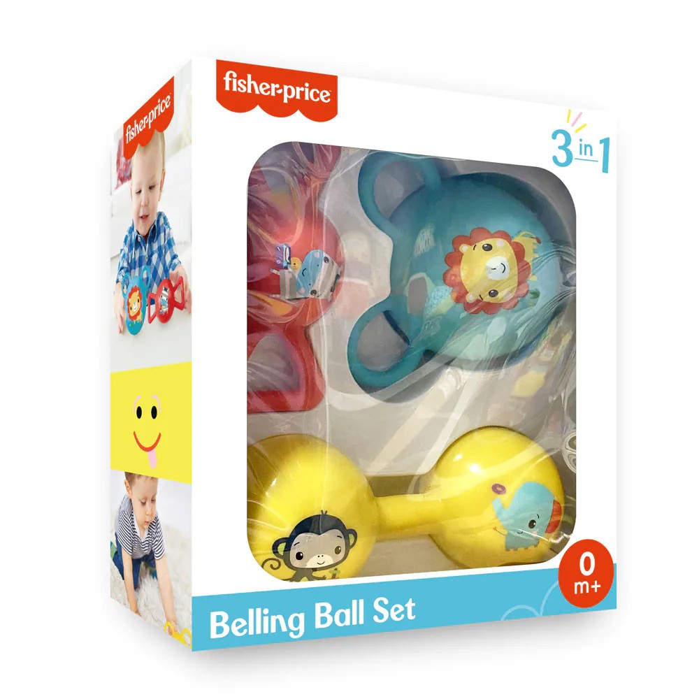 Set 3 in 1 zornaitoare pentru bebelusi Fisher Price Beling Ball - poza 2