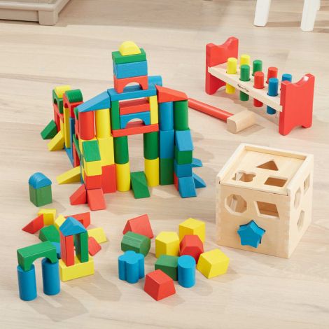 Set 3 jucarii clasice din lemn Melissa & Doug 93685 - poza 5
