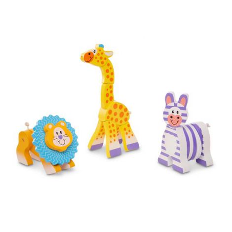 Set 3 jucarii pentru motricitate Safari - Melissa & Doug - poza 1