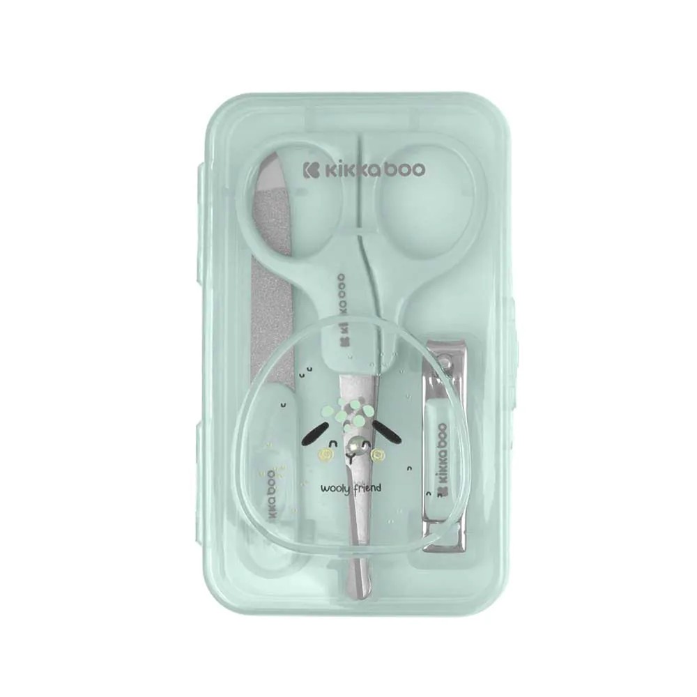 Set 3 piese igiena pentru bebelusi Kikka Boo Sleepy Sheep Verde - poza 1