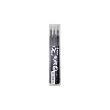 Set 3 rezerve roller Frixion Ball Pilot 0.5 mm varf fin, negru