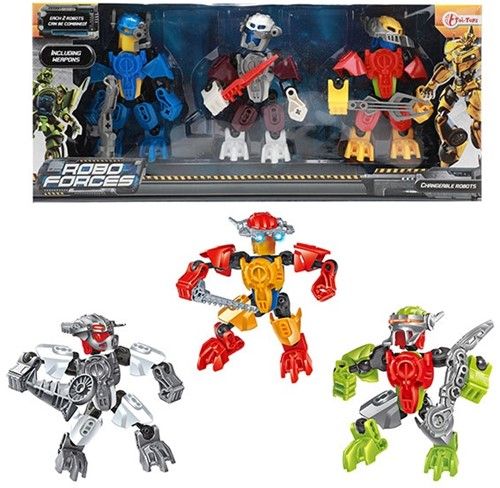 Set 3 roboti cu arma Robo Forces 11 cm - poza 2
