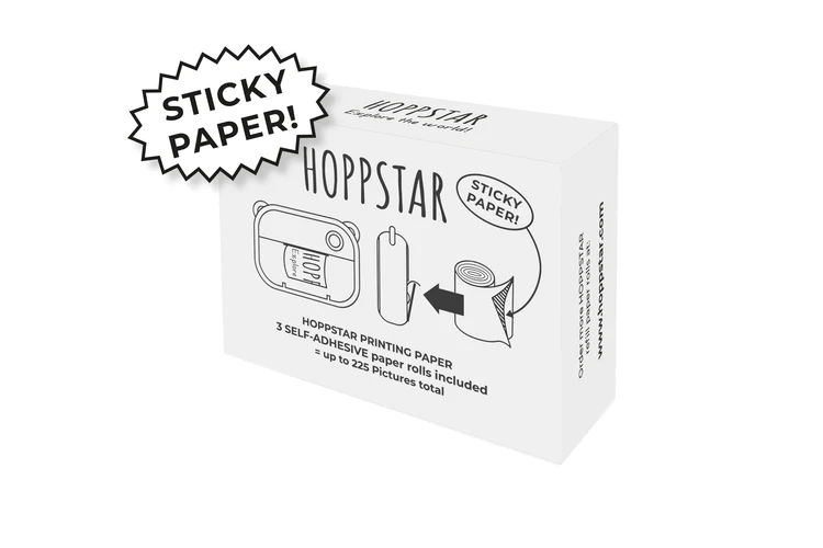 Set 3 role hartie autoadezive pentru imprimare poze - Hoppstar