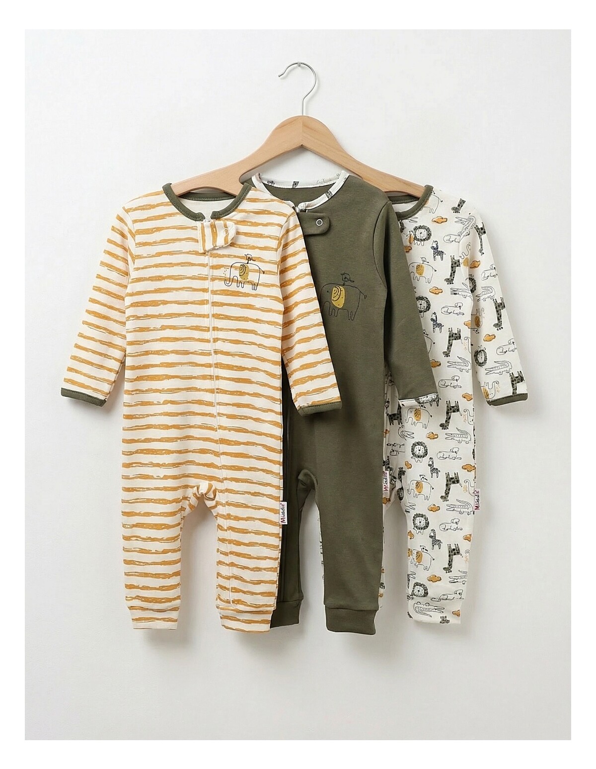 Set 3 salopete premium, All Savana, multicolor