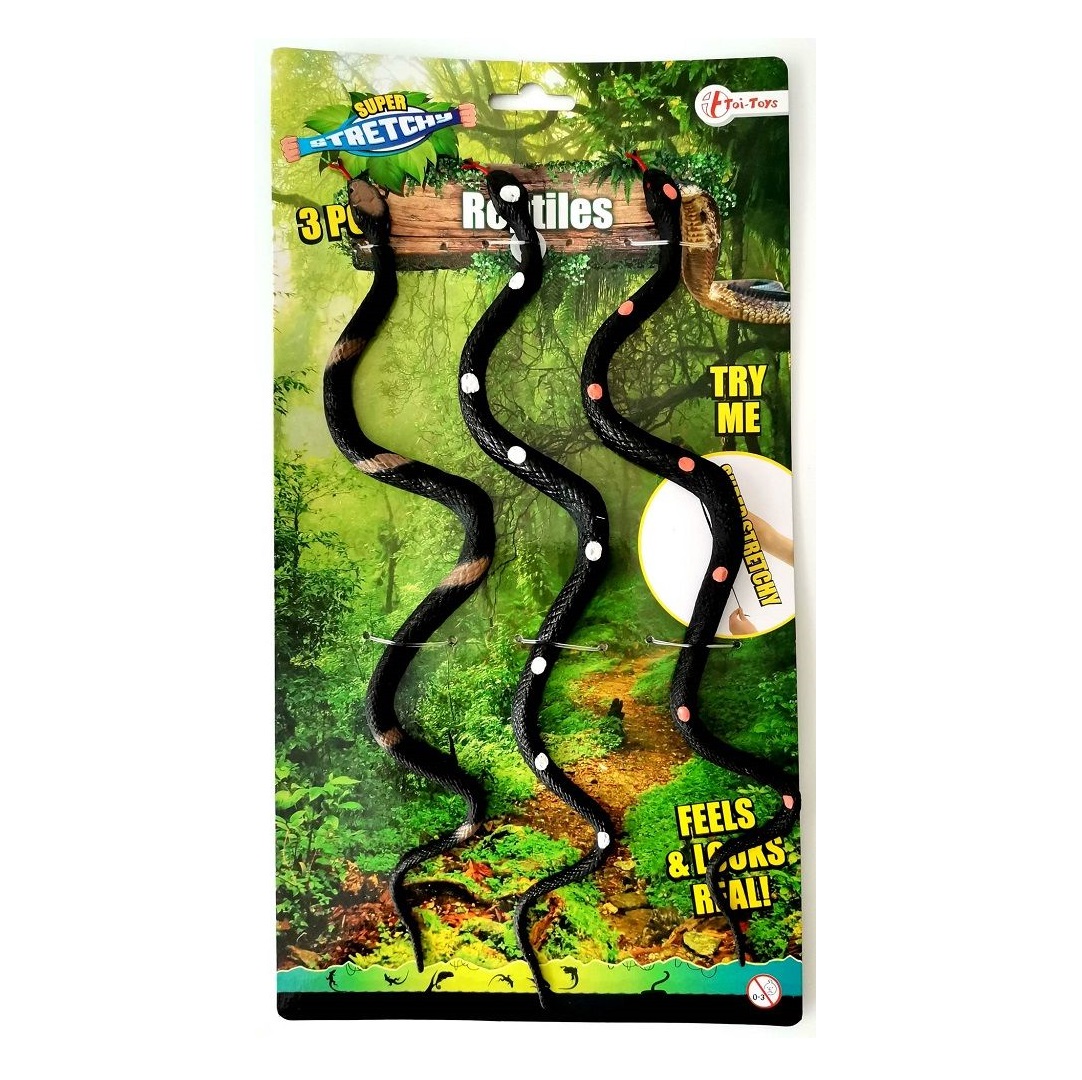 Set 3 serpi cauciuc elastici Ttoys - poza 1