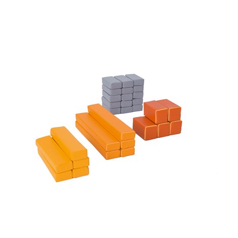 Set 30 blocuri din spuma cu huse detasabile, cu certificat Oeko-Tex, cresa si gradinita - poza 2