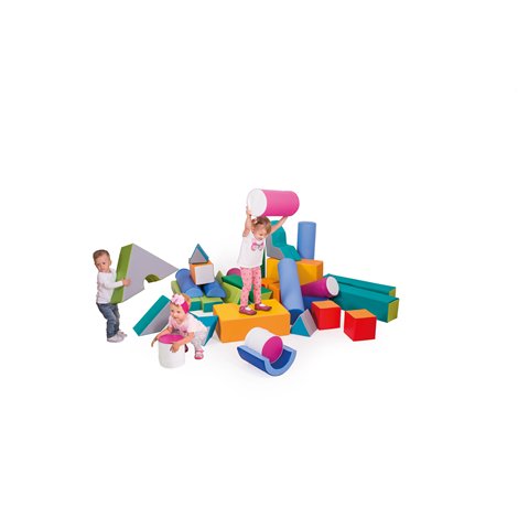 Set 33 blocuri din spuma cu huse detasabile Small, cu certificat Oeko-Tex, cresa si gradinita - poza 4