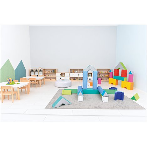 Set 33 blocuri din spuma cu huse detasabile Small, cu certificat Oeko-Tex, cresa si gradinita - poza 5