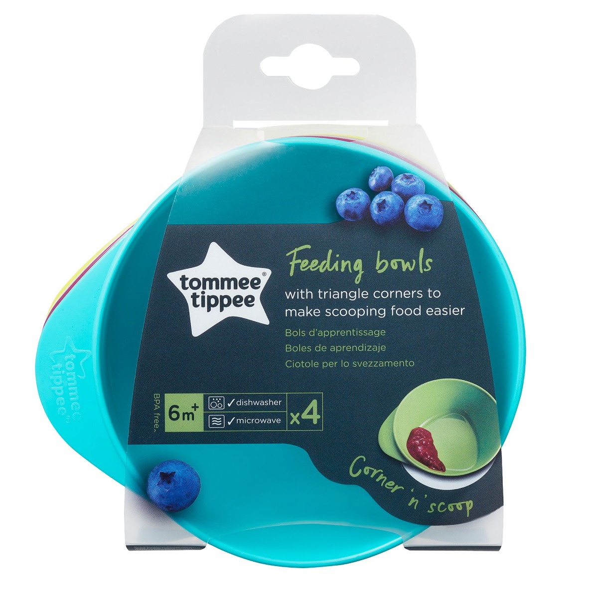 Set 4 castronele mancare Tommee Tippee 6 luni + - poza 5