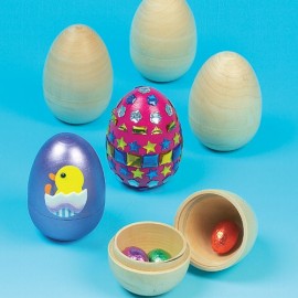 Set 4 cutiute ou din lemn - Baker Ross - poza 2