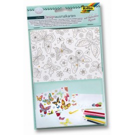 Set 4 felicitari de colorat cu plic Air-Dance - poza 1
