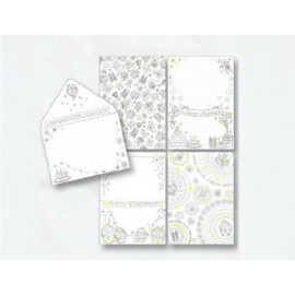 Set 4 felicitari de colorat cu plic Aniversare - poza 2