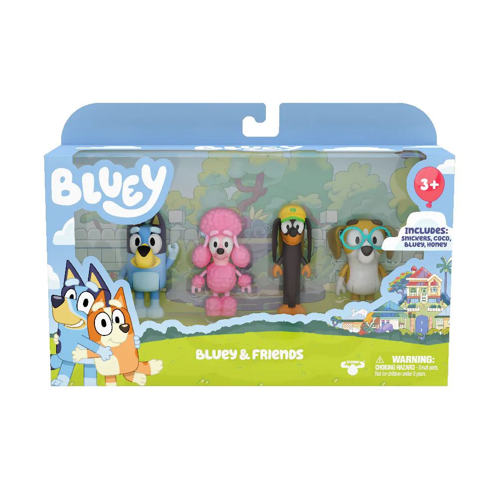 Set 4 figurine Bluey si Prietenii - poza 2