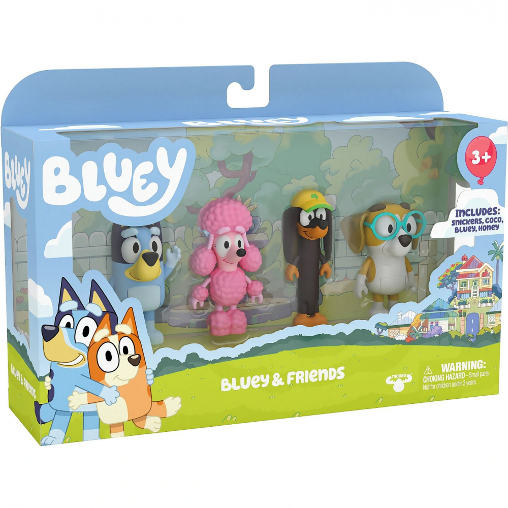 SET 4 FIGURINE BLUEY