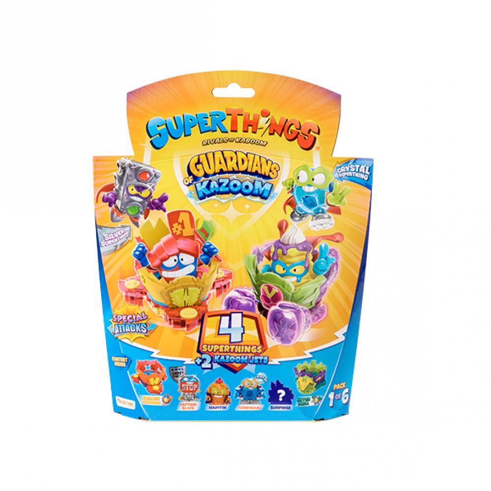 Set 4 figurine cu accesorii Superthings Guardians Of Kazoom - poza 3