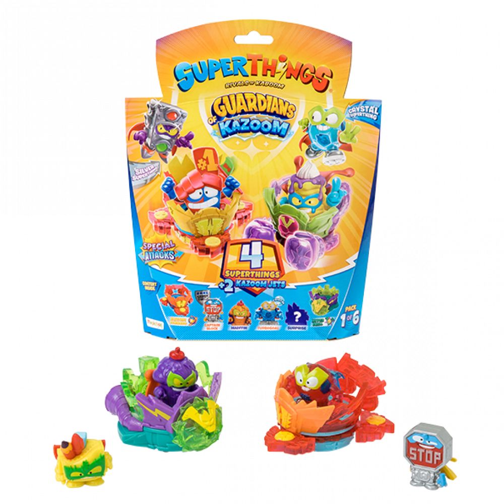 Set 4 figurine cu accesorii Superthings Guardians Of Kazoom - poza 4