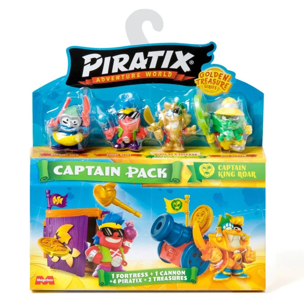 Set 4 figurine Piratix Golden Treasure Captain Pack diverse modele - poza 1