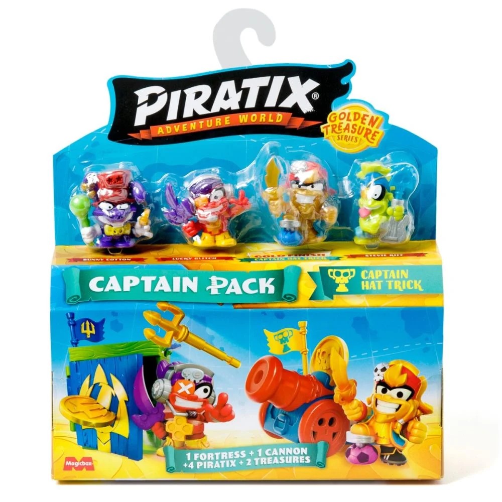 Set 4 figurine Piratix Golden Treasure Captain Pack diverse modele - poza 3