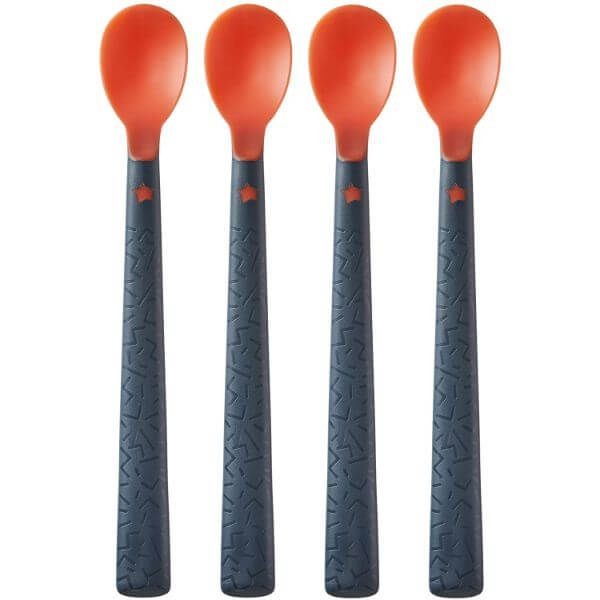 Set 4 linguri termice cu strat antibacterian Tommee Tippee 4 luni + - poza 1