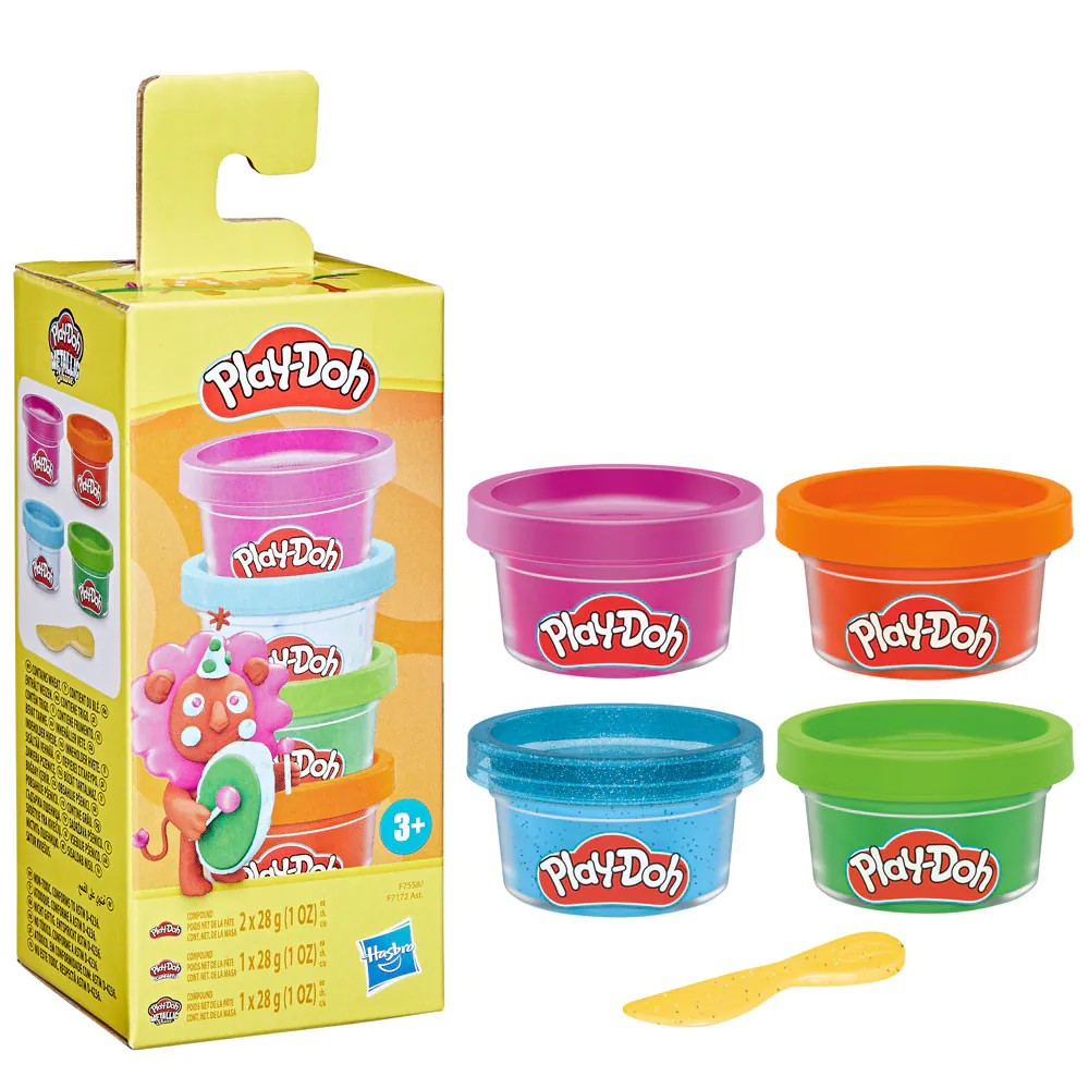 Set 4 mini borcanase plastilina Hasbro Irresistible Mini - poza 1