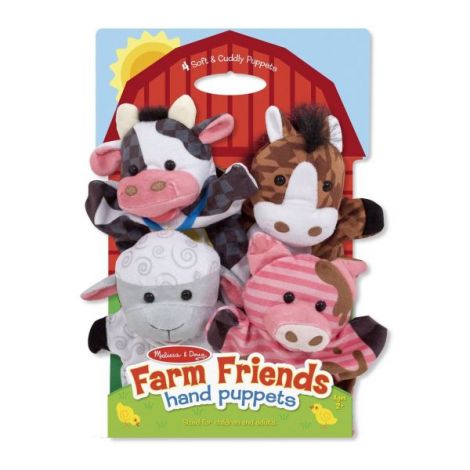 Set 4 papusi de mana Ferma Melissa and Doug 9080 - poza 1