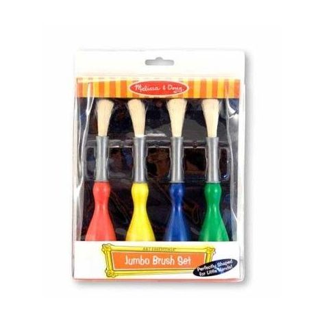 Set 4 pensule jumbo cu maner special Melissa and Doug - poza 1
