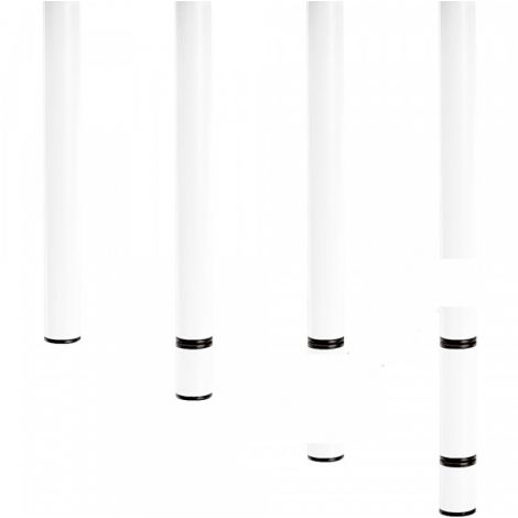 Set 4 picioare reglabile 40-58 cm pentru blaturile de masa Quadro alb