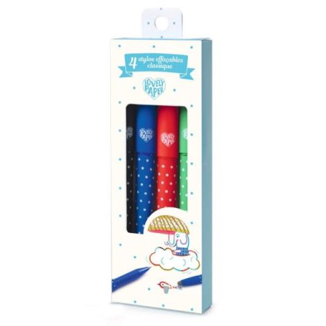 Set 4 pixuri cu radiera, Djeco - poza 1