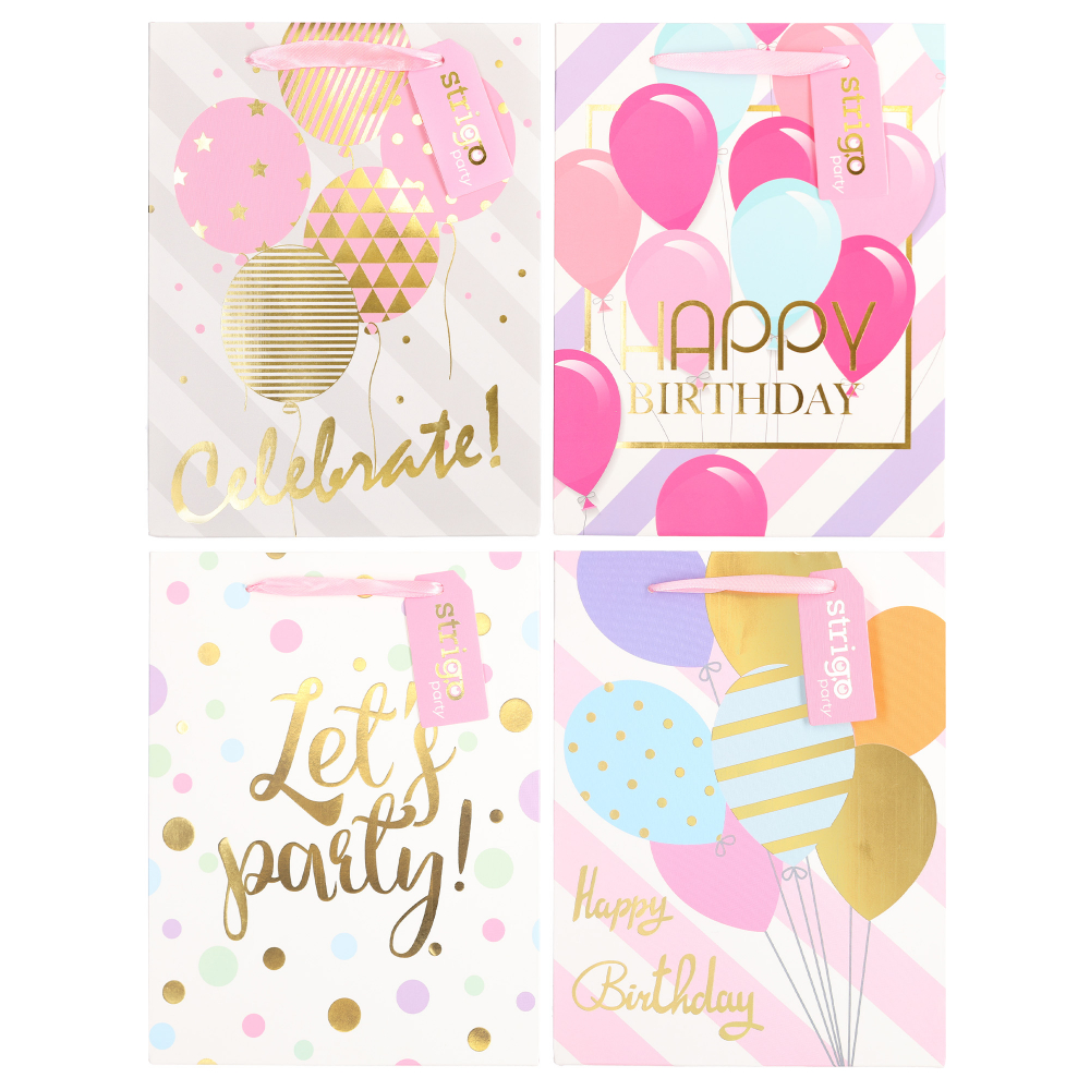 Set 4 Pungi din Hartie 18A 23A 10 cm, 210 gsm