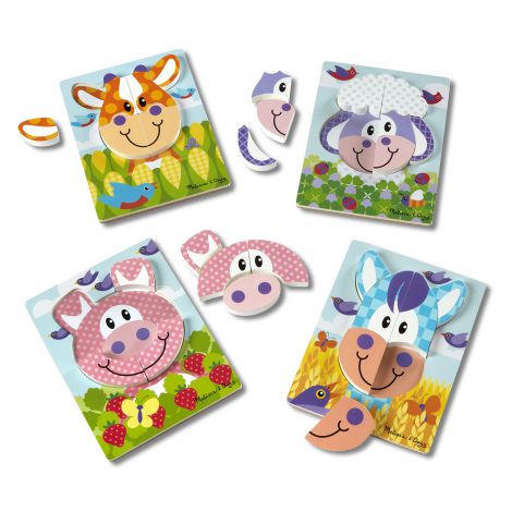 Set 4 puzzle Animale domestice - Melissa & Doug - poza 2