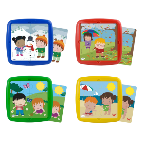 Set 4 puzzle Anotimpuri - Miniland