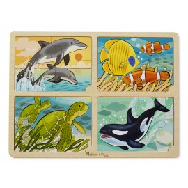 Set 4 puzzle lemn Viata marina - poza 1
