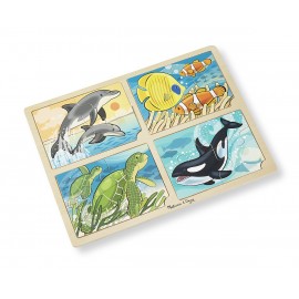 Set 4 puzzle lemn Viata marina - poza 3
