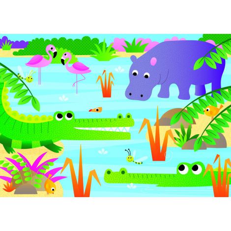 Set 4 puzzle-uri jungla (12, 16, 20, 24 piese) - poza 2
