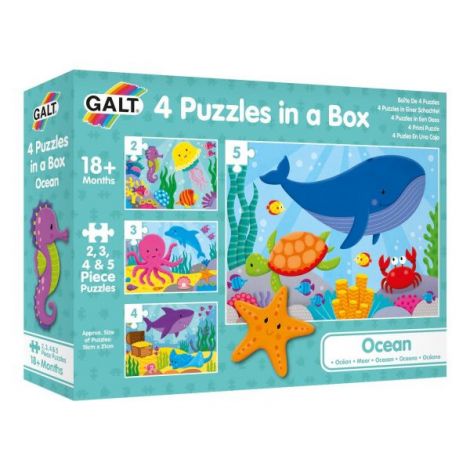 Set 4 puzzle-uri - oceanul vesel (2,3,4,5 piese) - poza 1