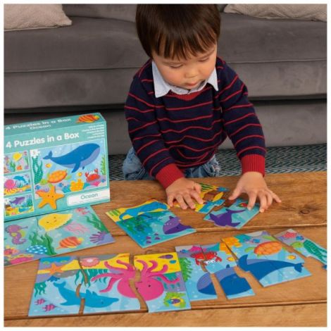 Set 4 puzzle-uri - oceanul vesel (2,3,4,5 piese) - poza 2