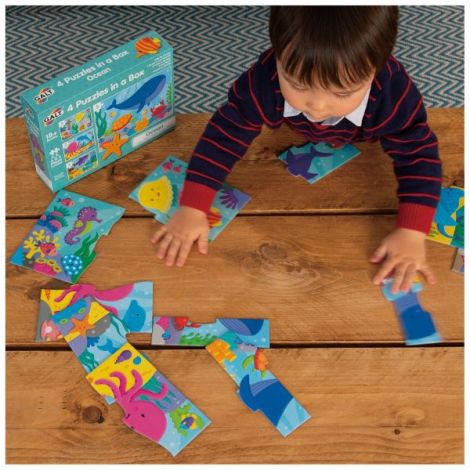 Set 4 puzzle-uri - oceanul vesel (2,3,4,5 piese) - poza 4