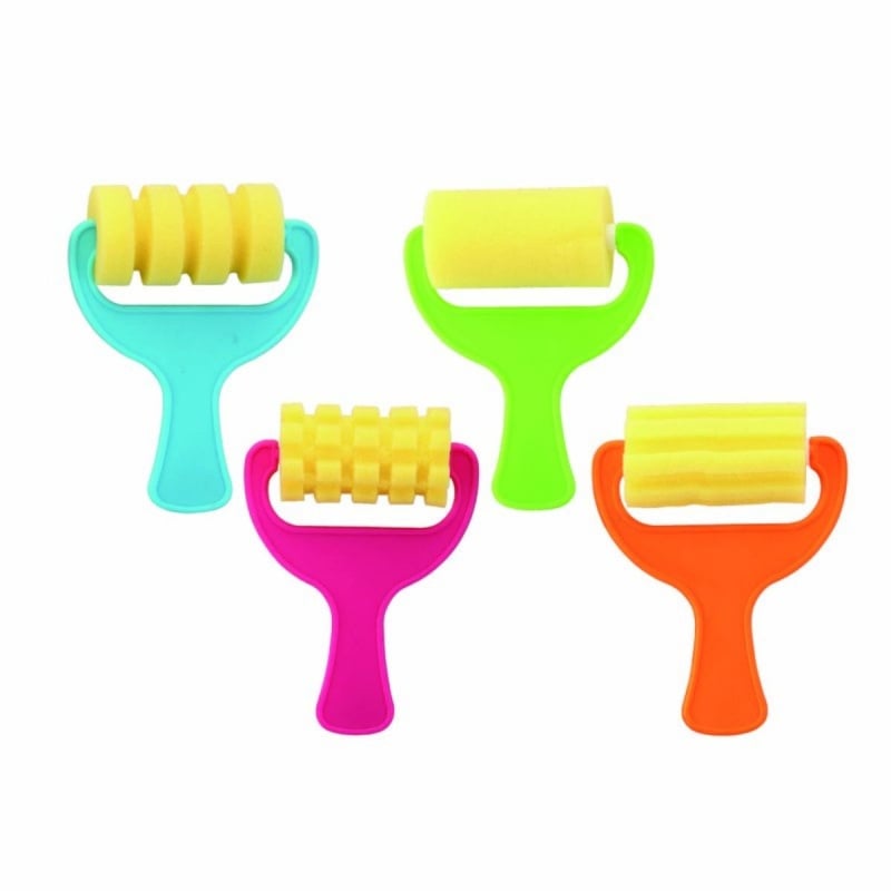 Set 4 trafaleti burete Keyroad Baby Line cu maner PVC