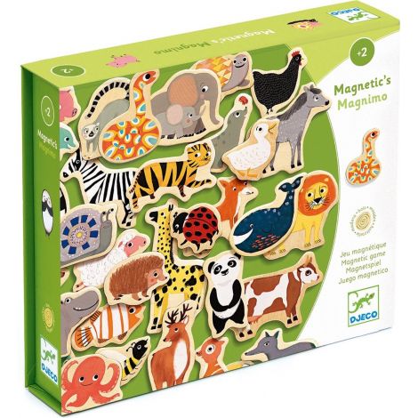 Set 42 Animale de lemn cu magnet Djeco Magnimo 3124 - poza 1