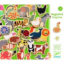 Set 42 Animale de lemn cu magnet Djeco Magnimo 3124 - poza 2