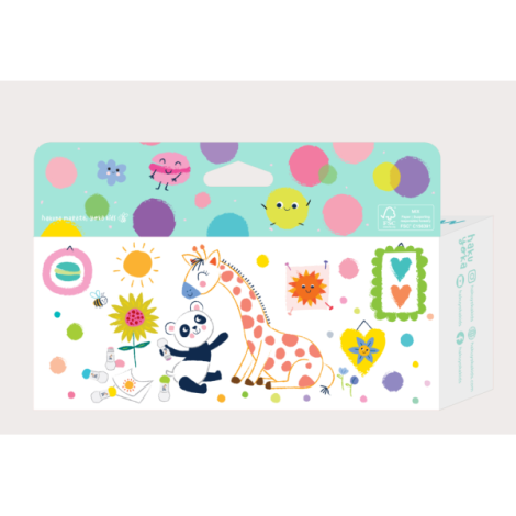 Set 5 carioci lavabile Dot Markers - culori pastel, Haku Yoka - poza 3