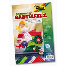 Set 5 coli fetru perforat Craciun - poza 1
