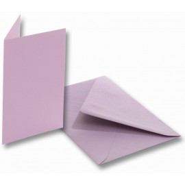 Set 5 felicitari cu plic si insert lila - poza 1
